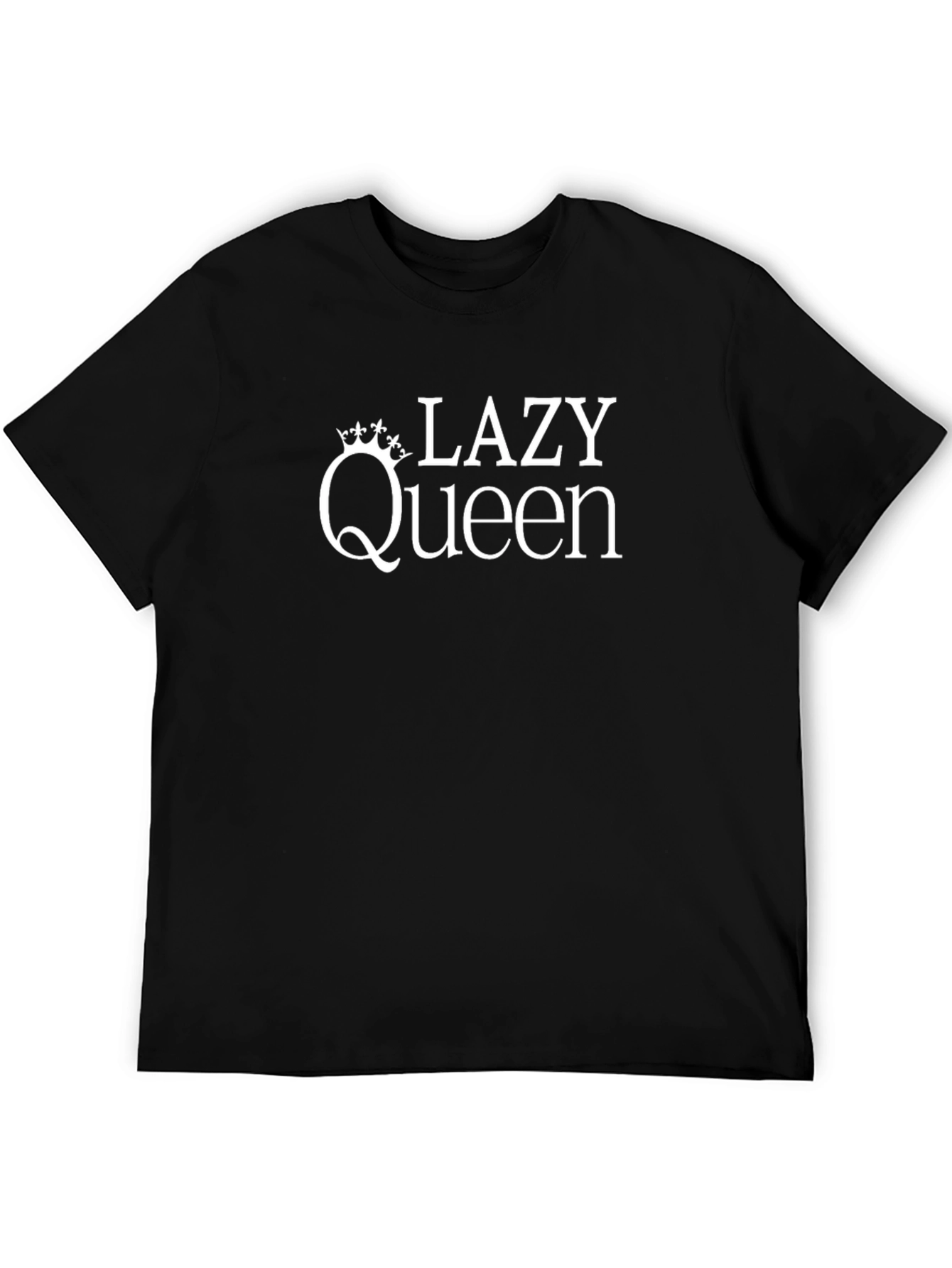 Lazy Queen Graphic Tee - Black T-Shirt
