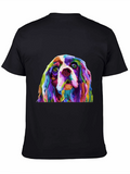 Colorful Dog Graphic Tee