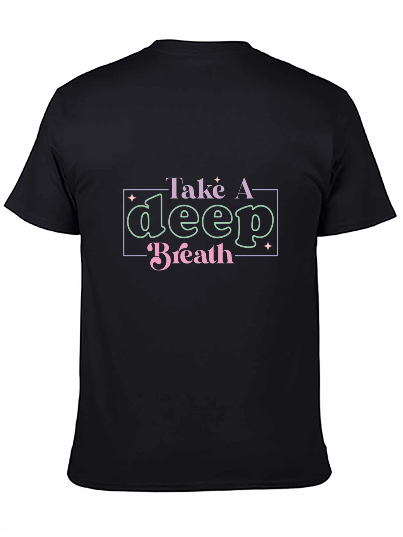 Take a Deep Breath Graphic Tee - Black