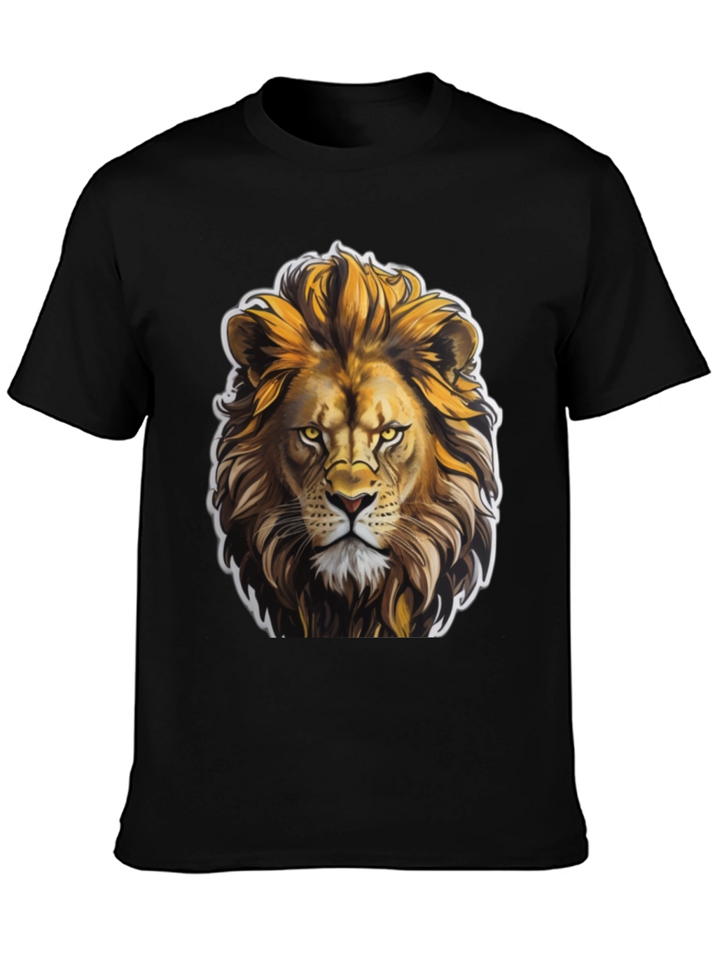 Lion King Graphic Tee - Black Cotton T-Shirt