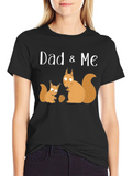 Dad & Me Squirrel Graphic T-Shirt