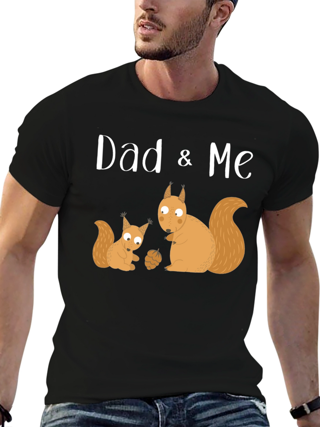 Dad & Me Squirrel Graphic T-Shirt