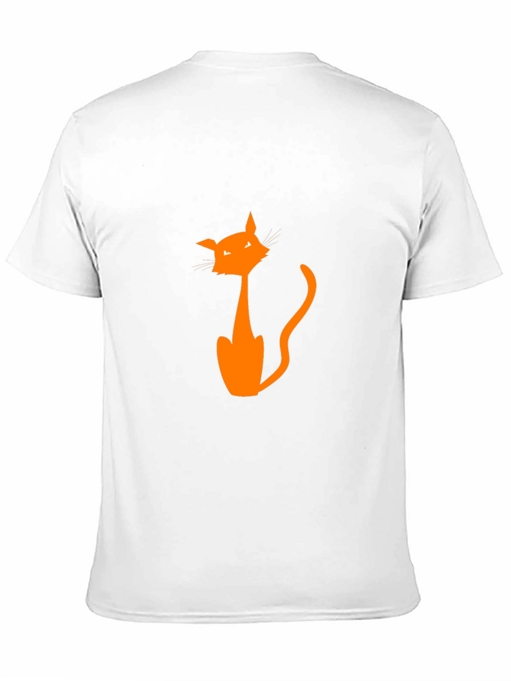 Halloween Cat Graphic Tee - Mens Black T-Shirt