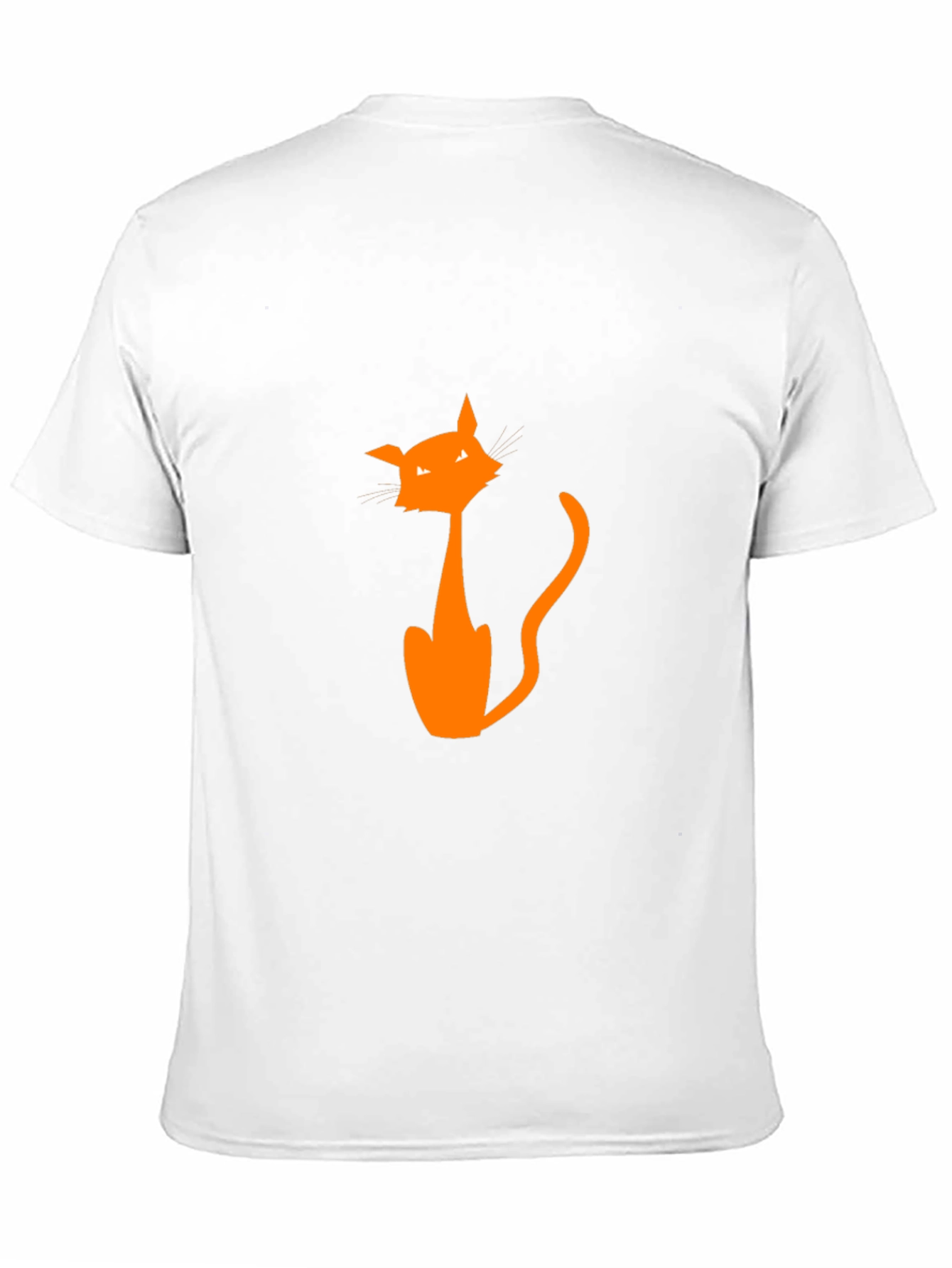 Halloween Cat Graphic Tee - Mens Black T-Shirt