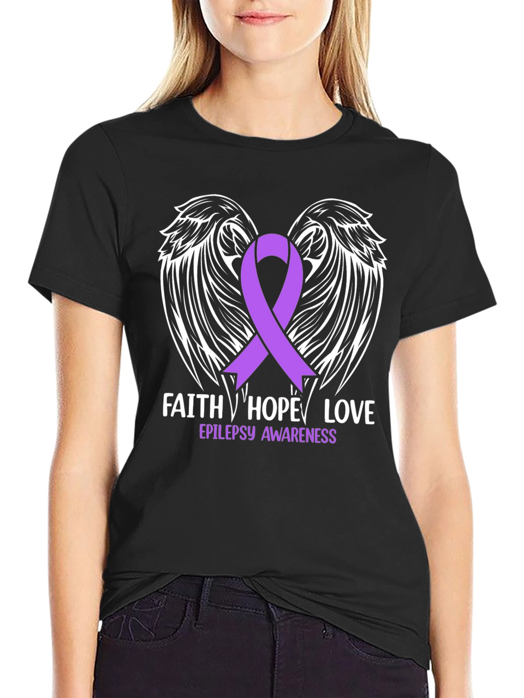 Faith Hope Love Epilepsy Awareness T-Shirt