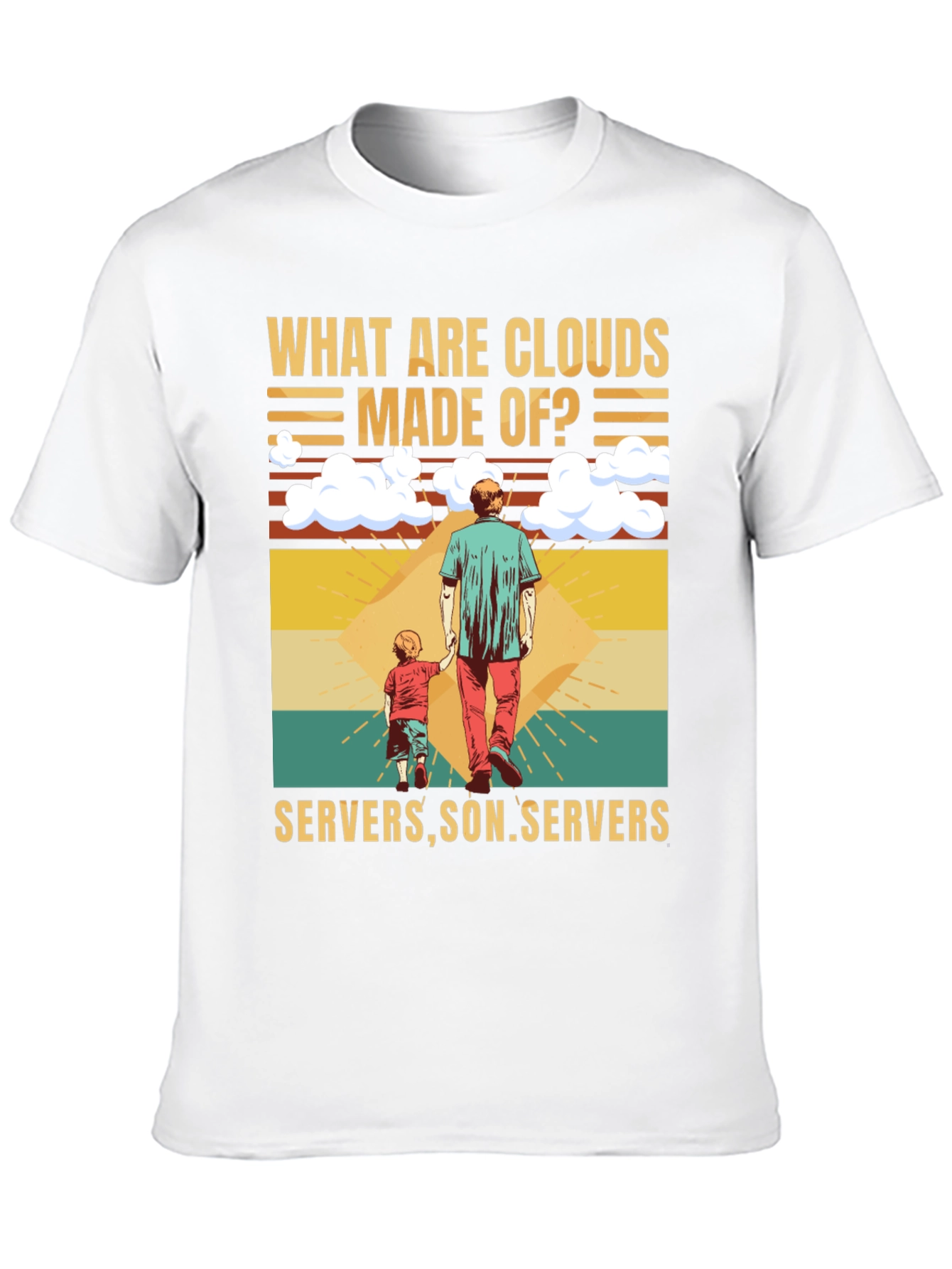 Cloud Made of Servers Funny T-Shirt
