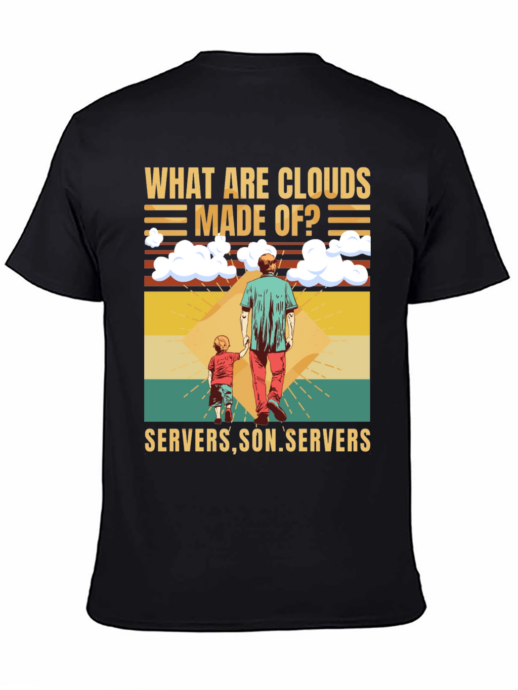 Cloud Made of Servers Funny T-Shirt