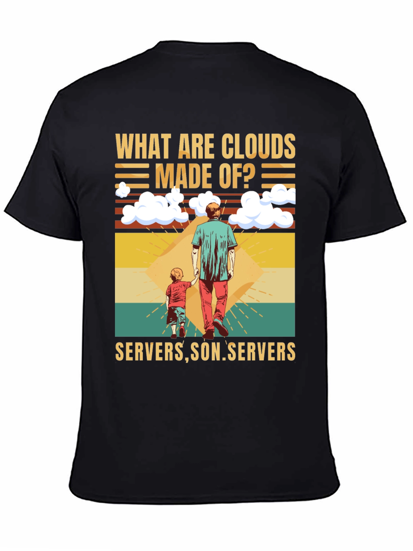 Cloud Made of Servers Funny T-Shirt
