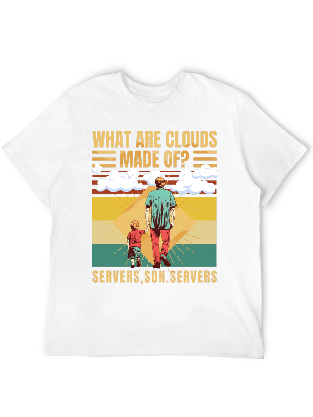 Cloud Made of Servers Funny T-Shirt