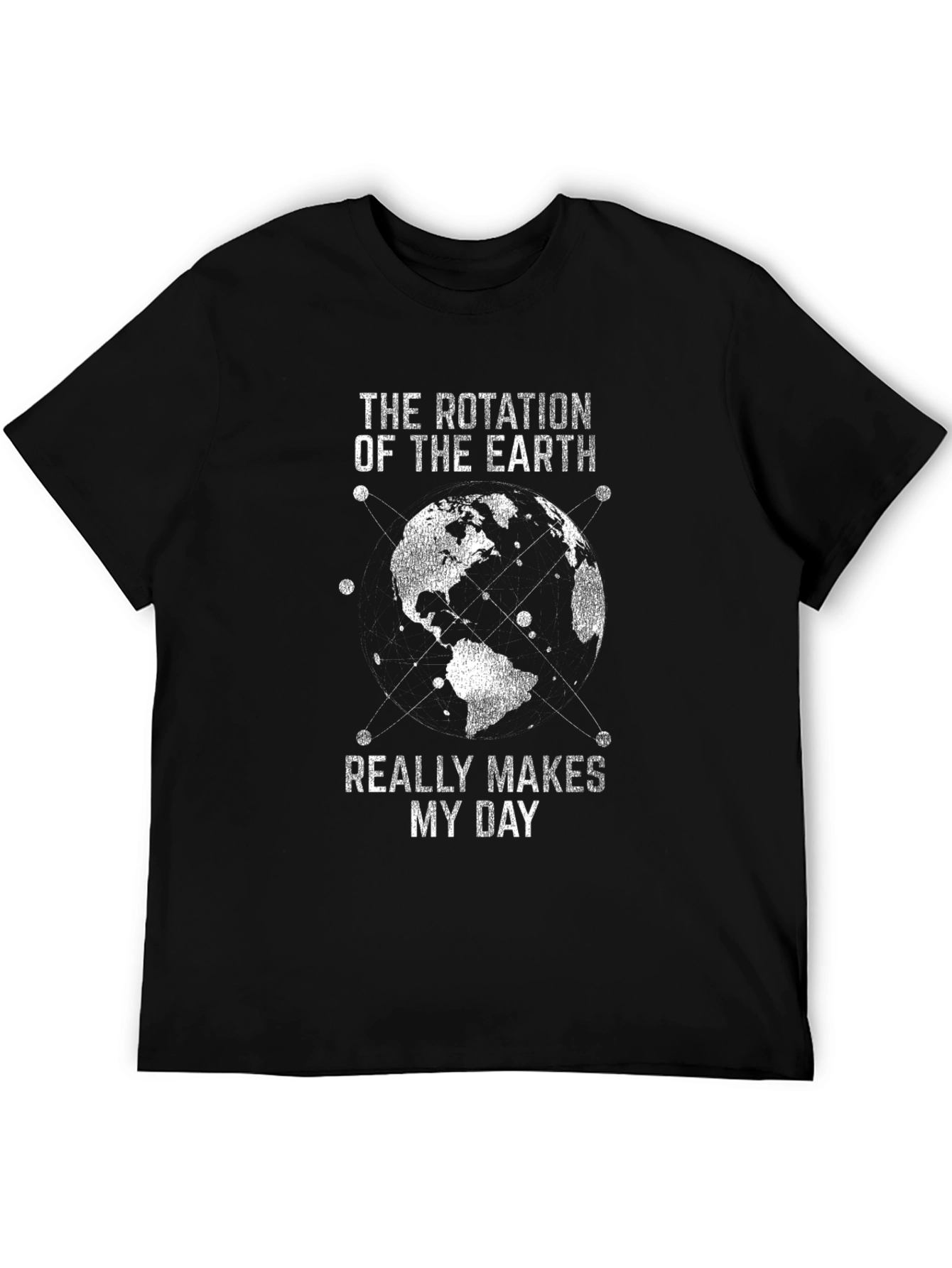 Earth Rotation Graphic Tee - Makes My Day T-Shirt