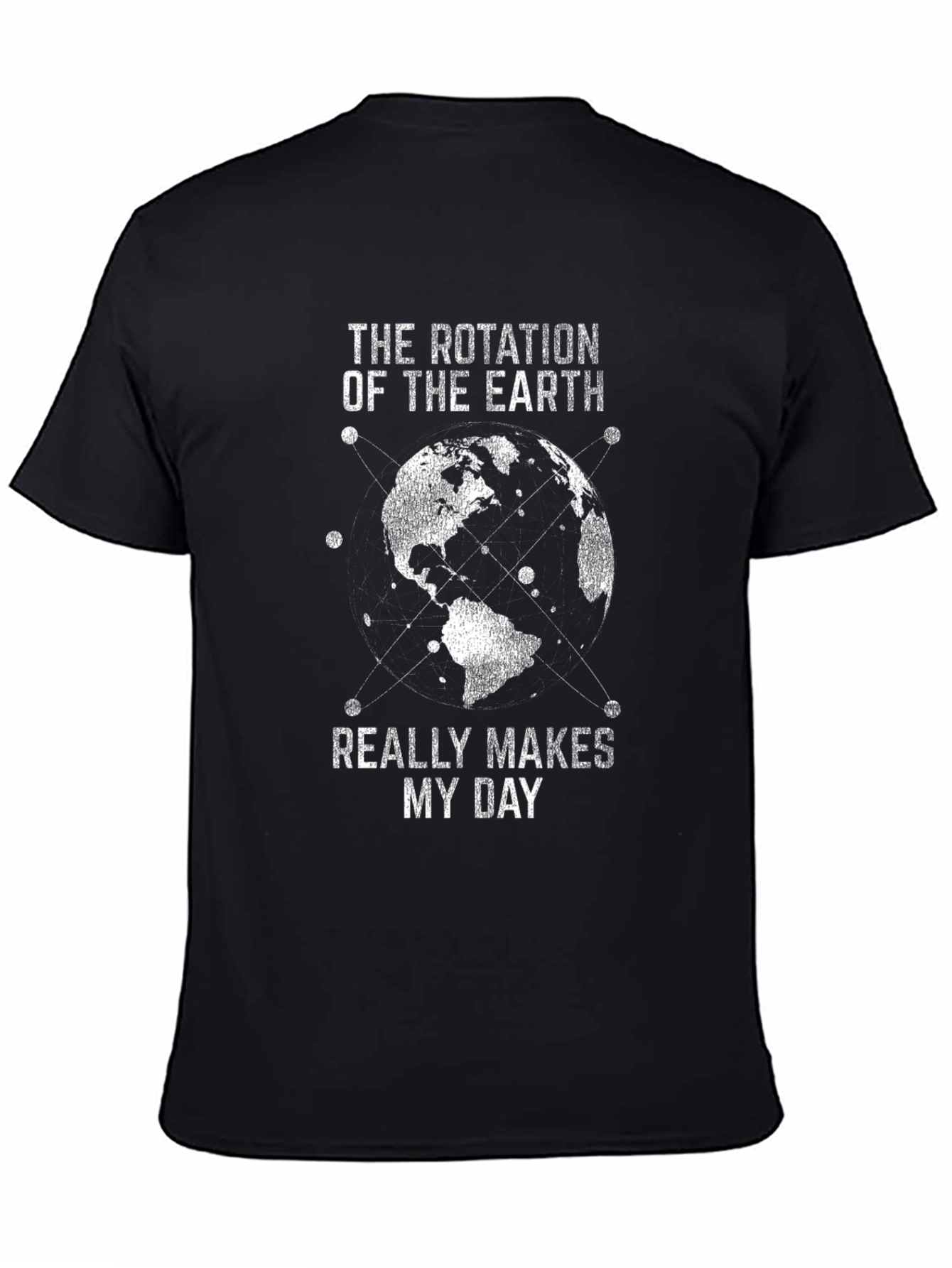 Earth Rotation Graphic Tee - Makes My Day T-Shirt
