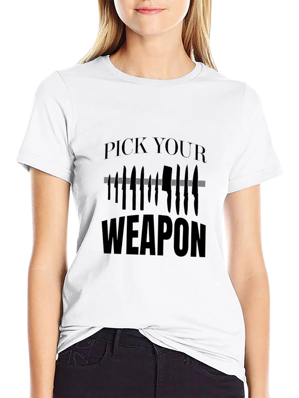 Pick Your Weapon T-Shirt - Edgy Graphic Tee