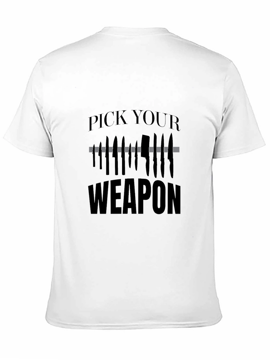 Pick Your Weapon T-Shirt - Edgy Graphic Tee