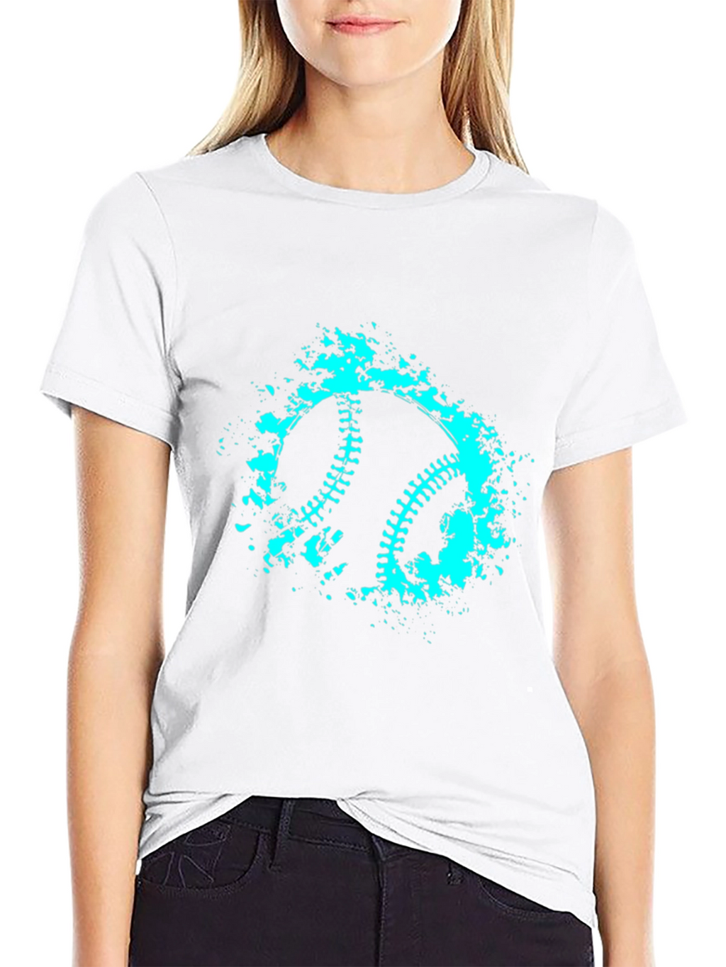Baseball Splash Graphic Tee - Cool Casual Shirt