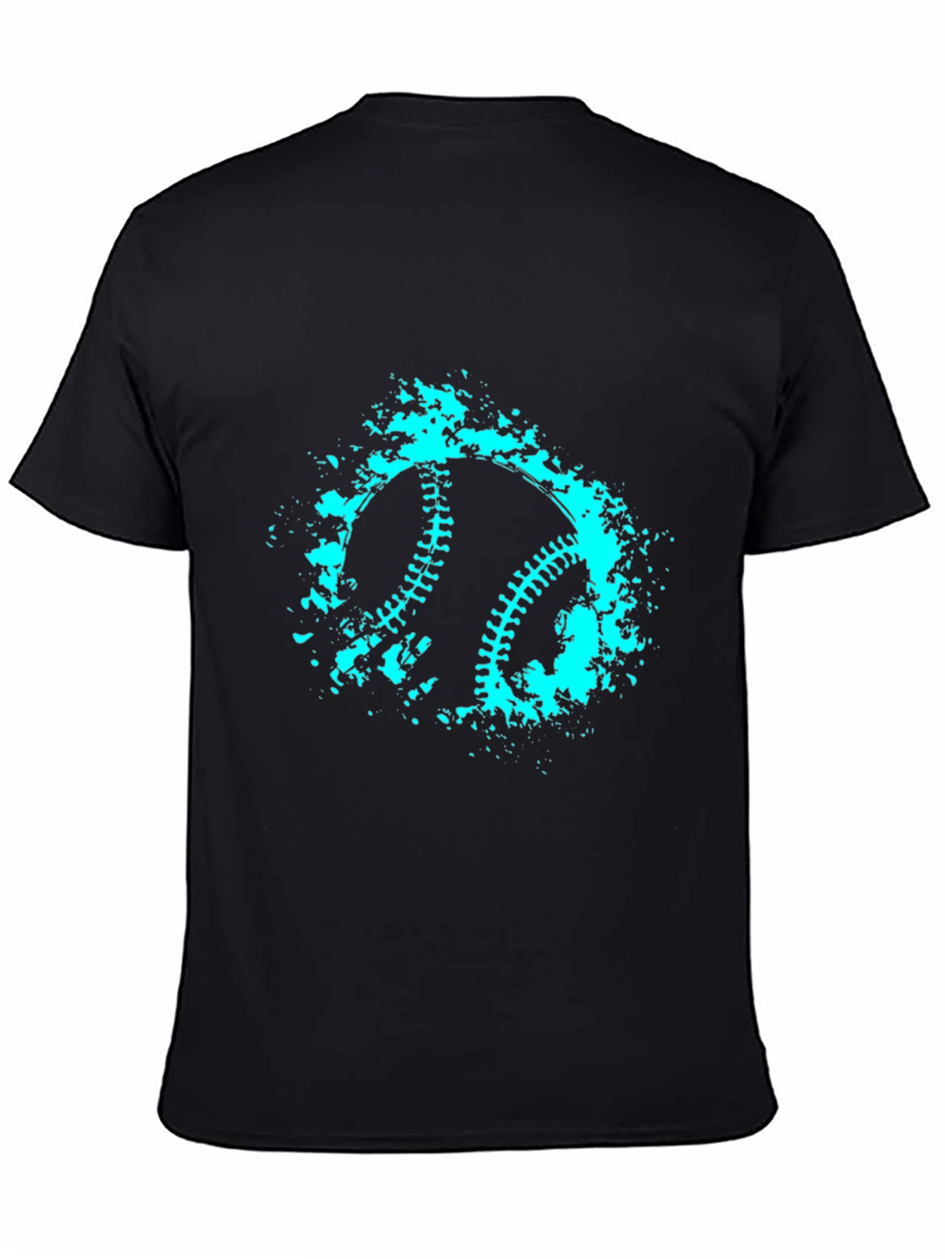 Baseball Splash Graphic Tee - Cool Casual Shirt