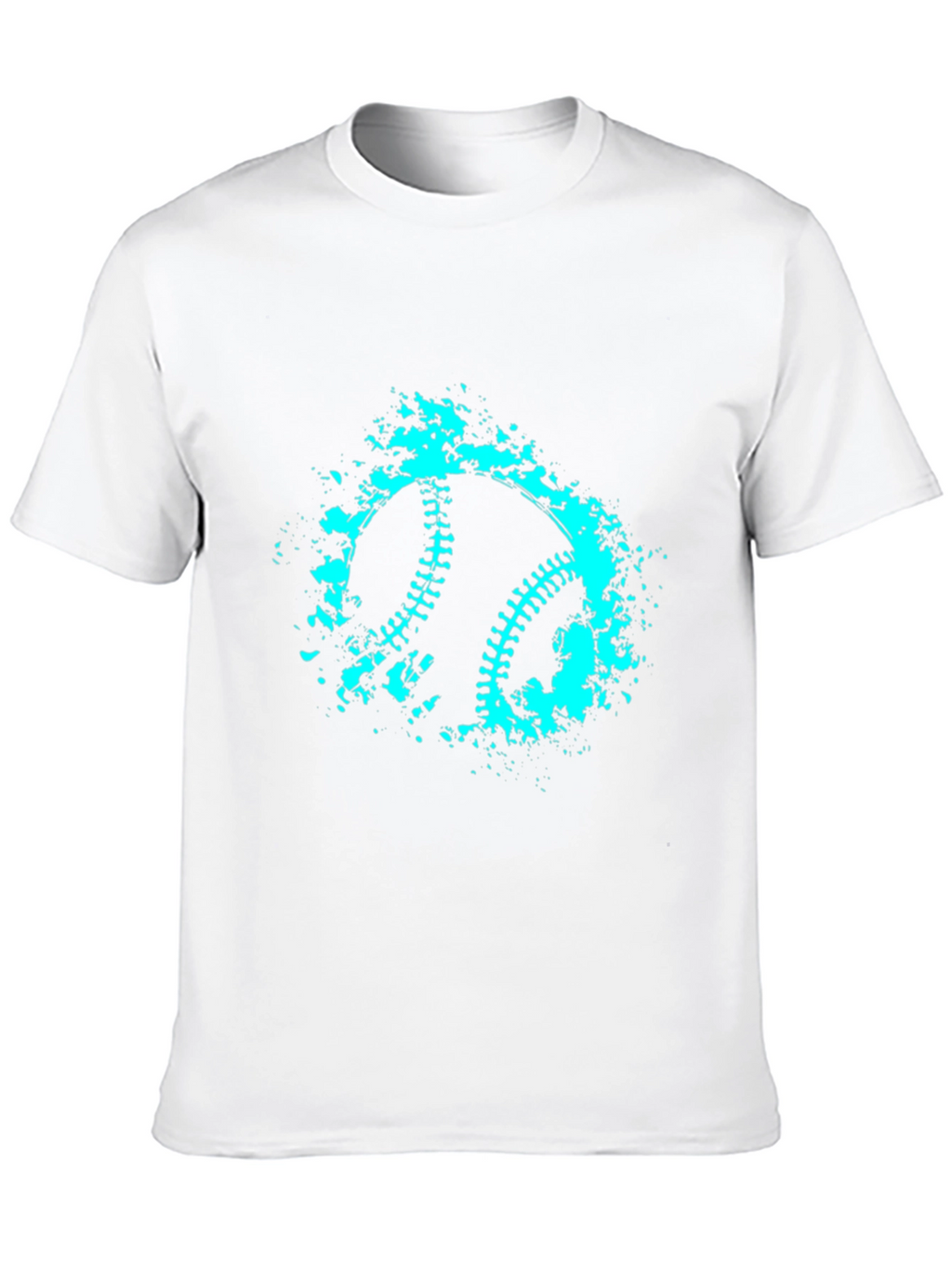 Baseball Splash Graphic Tee - Cool Casual Shirt