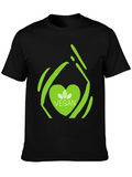 Vegan Heart Graphic T-Shirt - Stylish & Comfortable