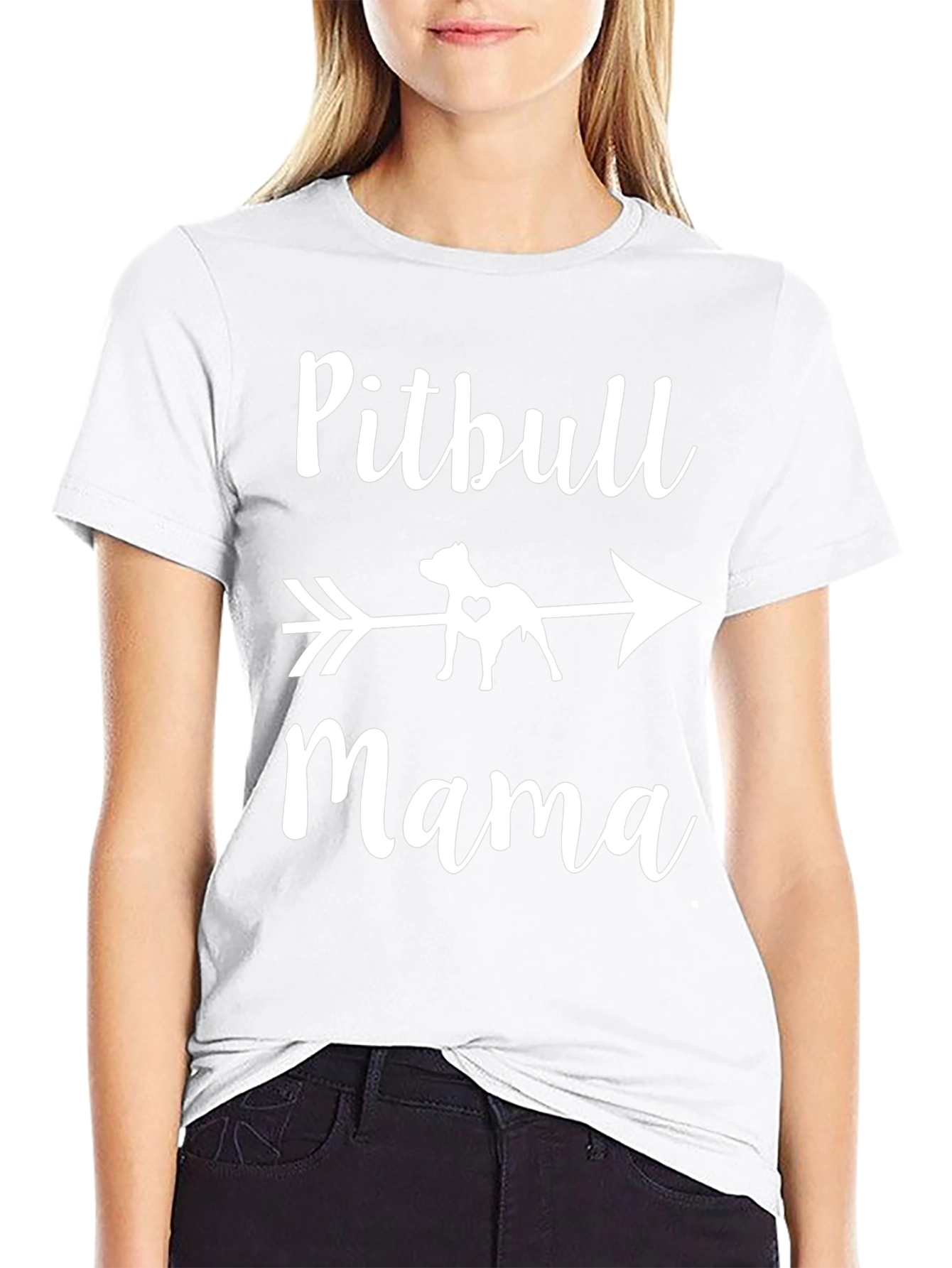 Pitbull Mama Graphic Tee - Dog Lovers T-Shirt