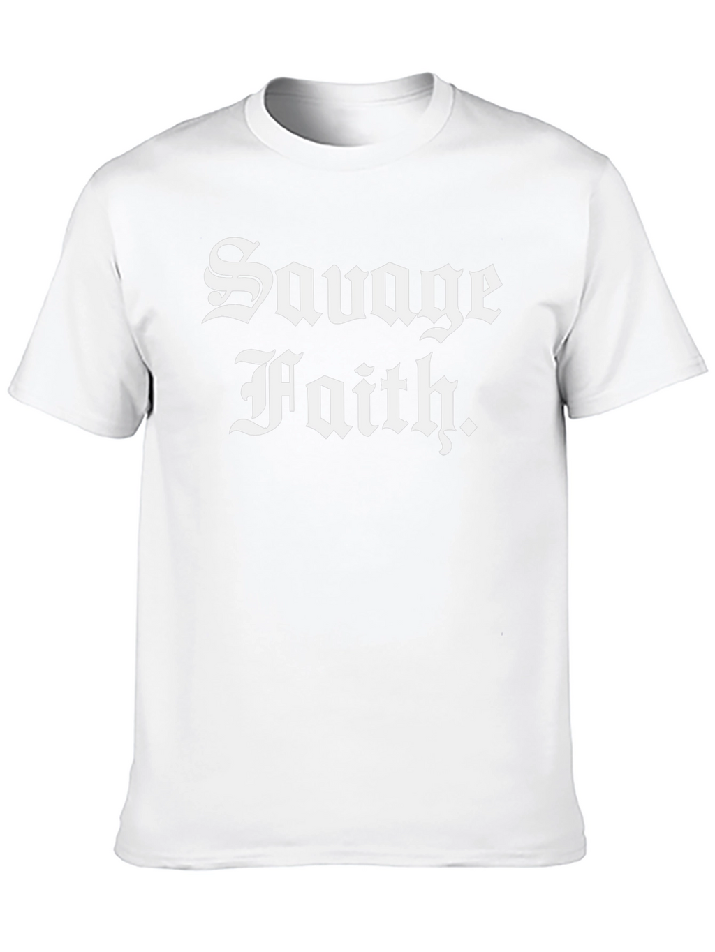 Savage Faith Black T-Shirt - Bold Statement Tee
