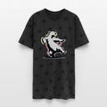 Dancing polar bear in stencil style