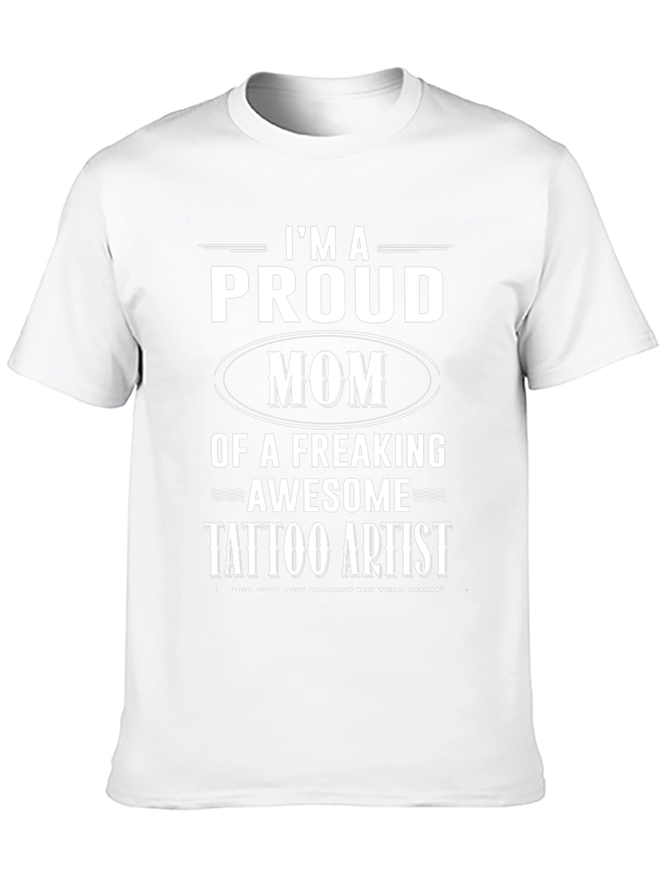 Proud Tattoo Artist Mom T-Shirt - Black Graphic Tee
