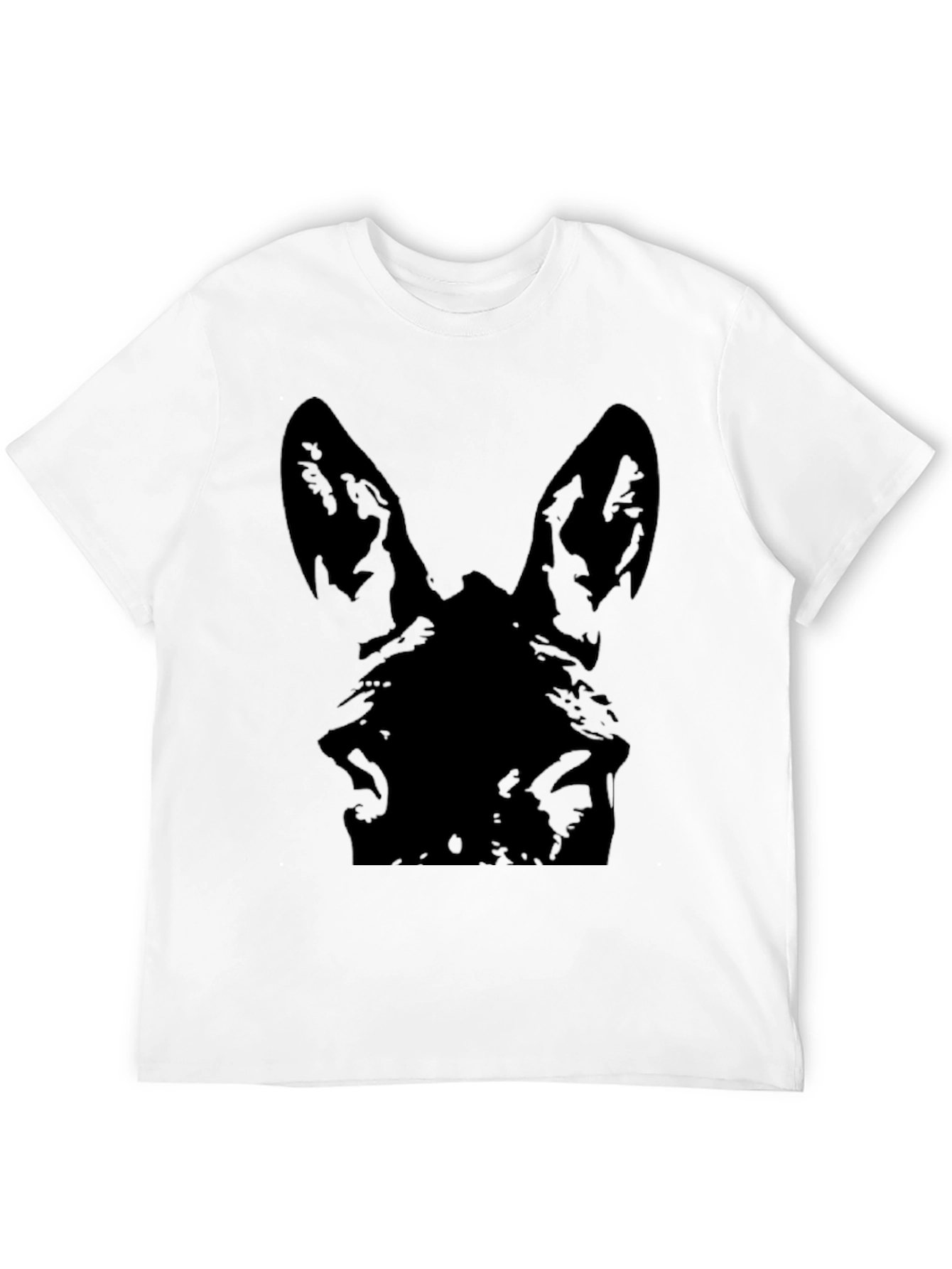 Black Dog Silhouette Graphic Tee
