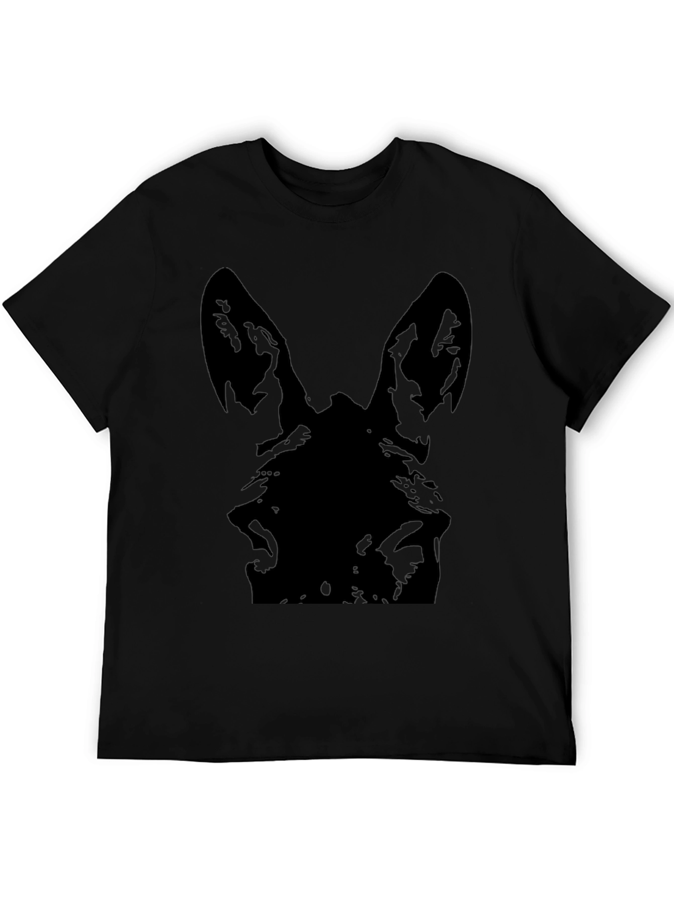 Black Dog Silhouette Graphic Tee