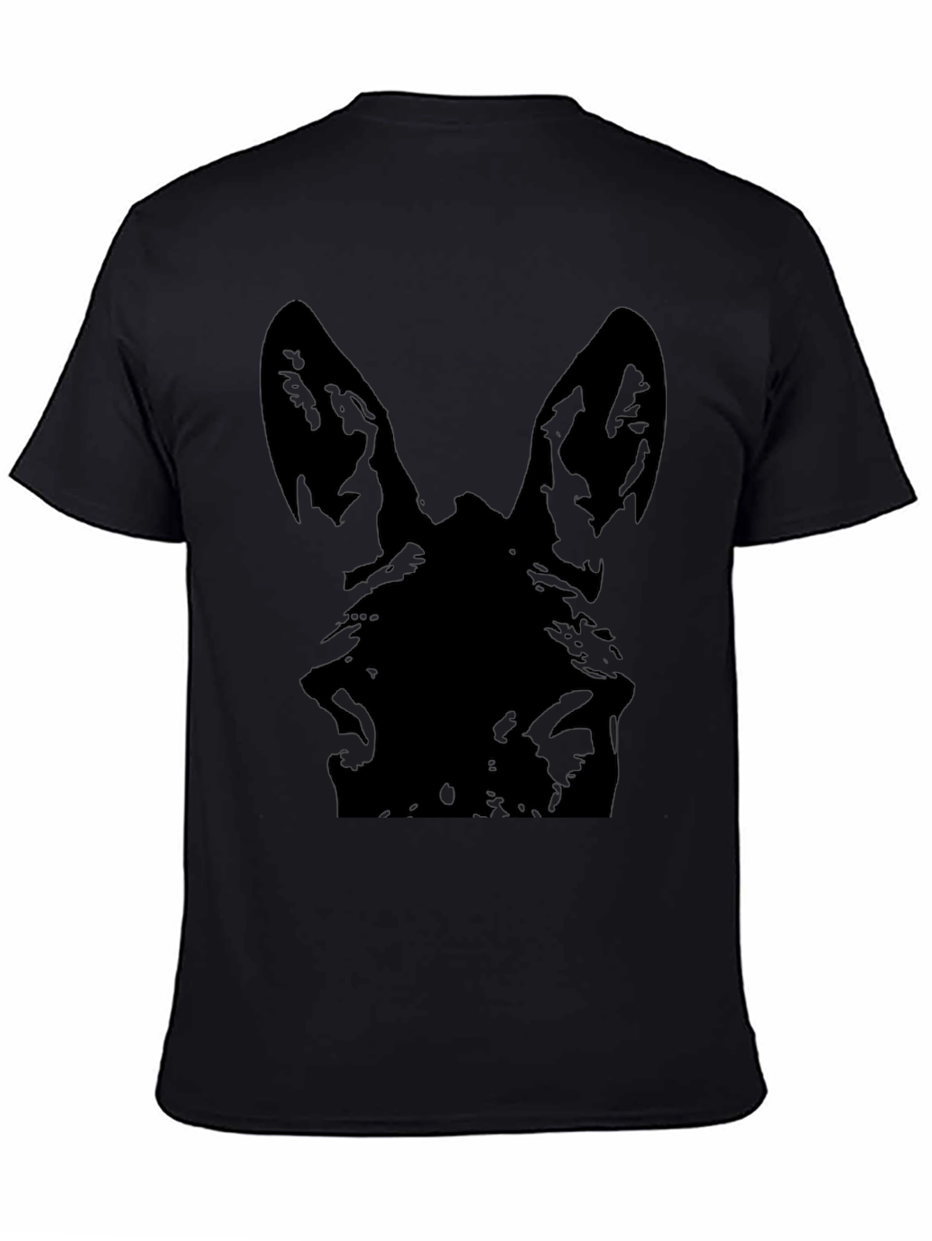 Black Dog Silhouette Graphic Tee