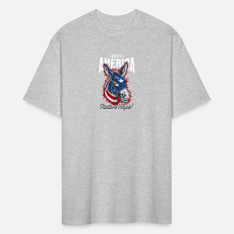 Democrat Donkey Unite America, American Flag