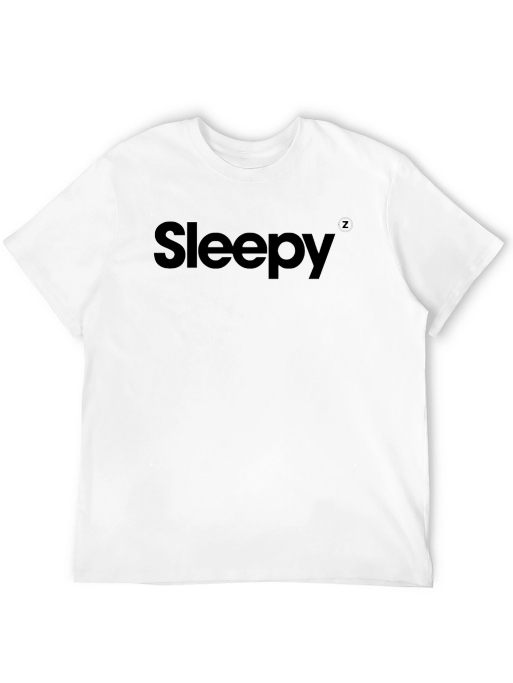 Sleepy Black Graphic Tee - Soft Cotton Comfort