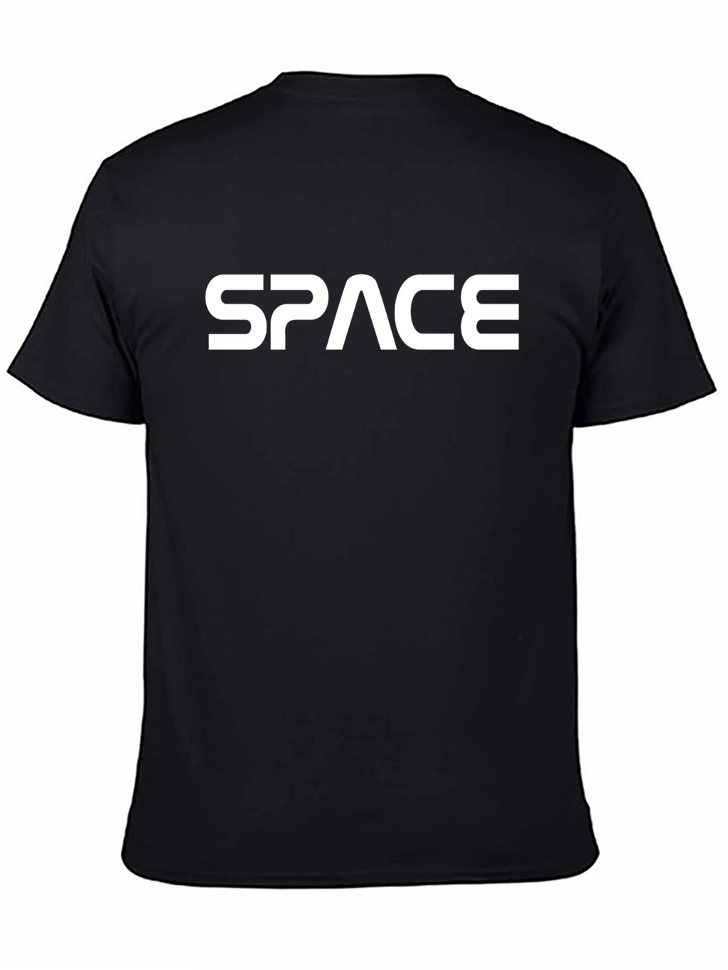 Space Graphic Tee - Black Cotton Casual T-Shirt