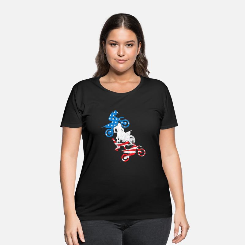 Dirt Bike Rider Blue White Red