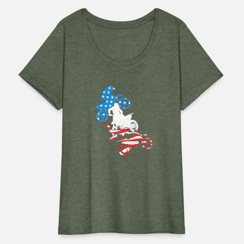 Dirt Bike Rider Blue White Red