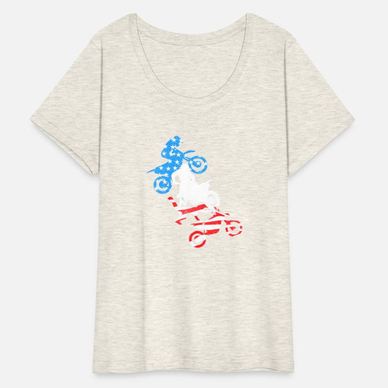 Dirt Bike Rider Blue White Red