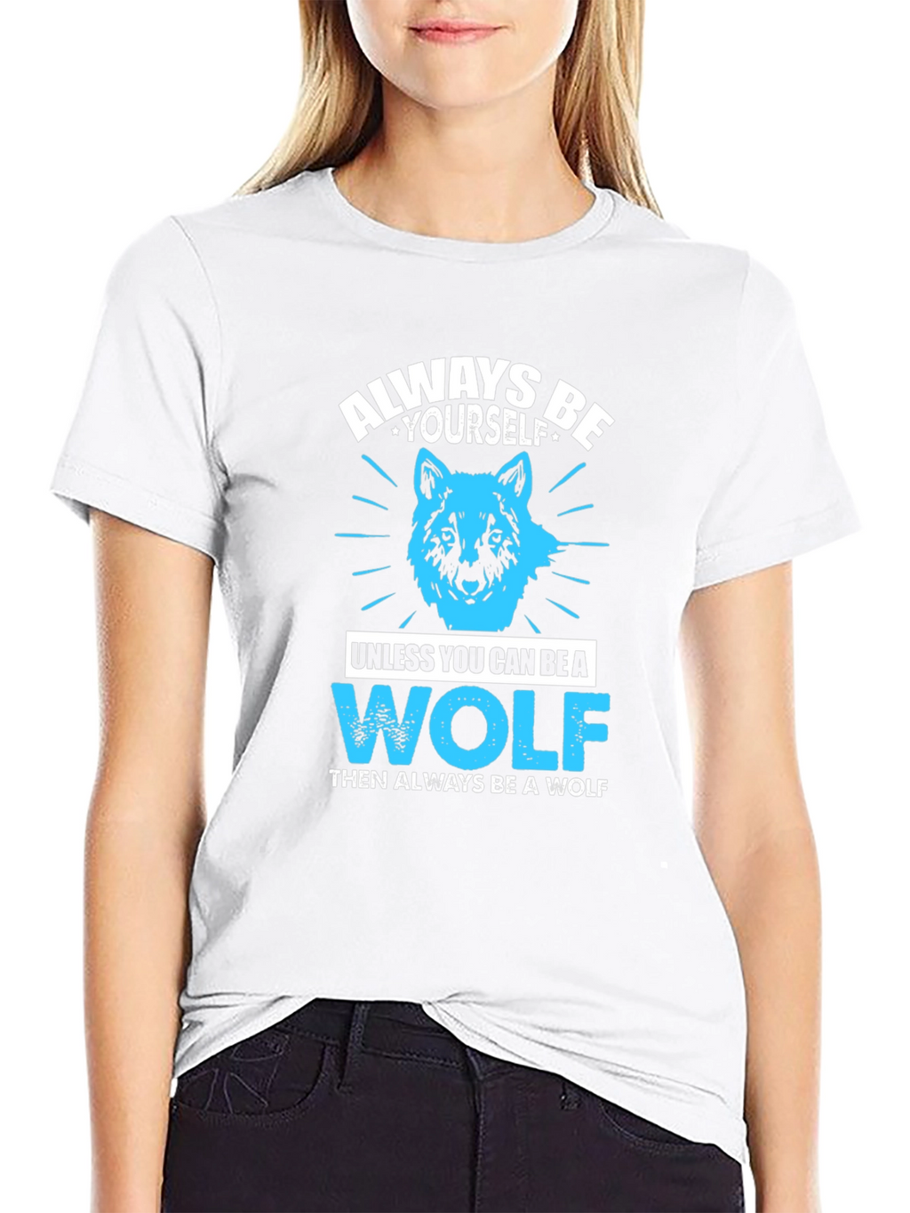 Always Be Yourself Wolf Graphic T-Shirt