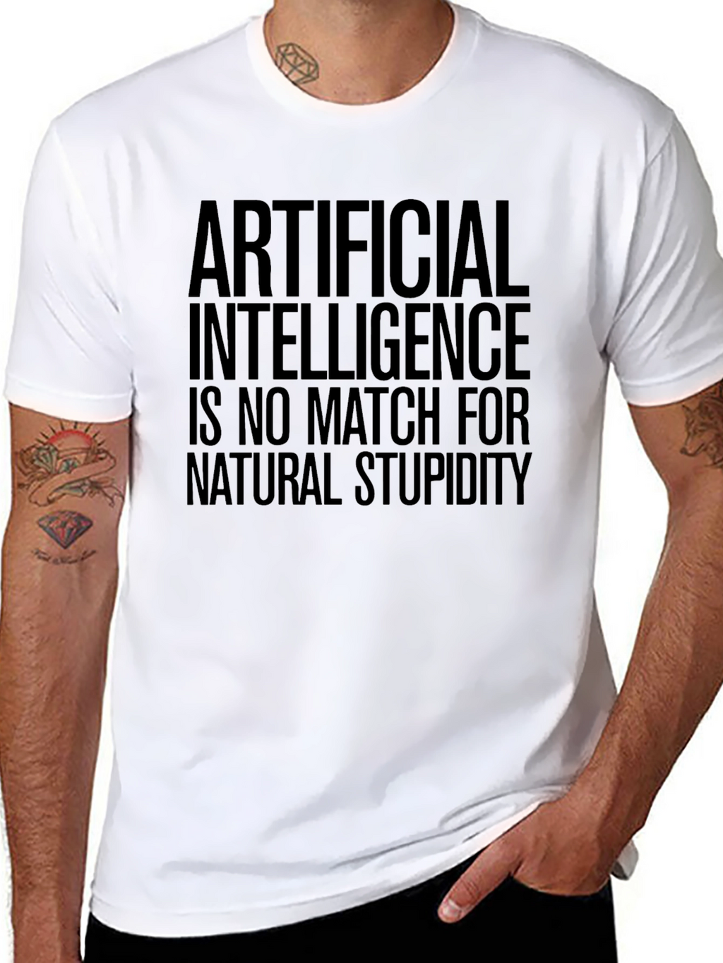 Artificial Intelligence vs Natural Stupidity Tee