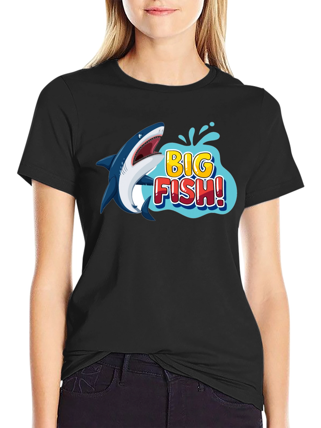 Big Fish Shark Graphic T-Shirt