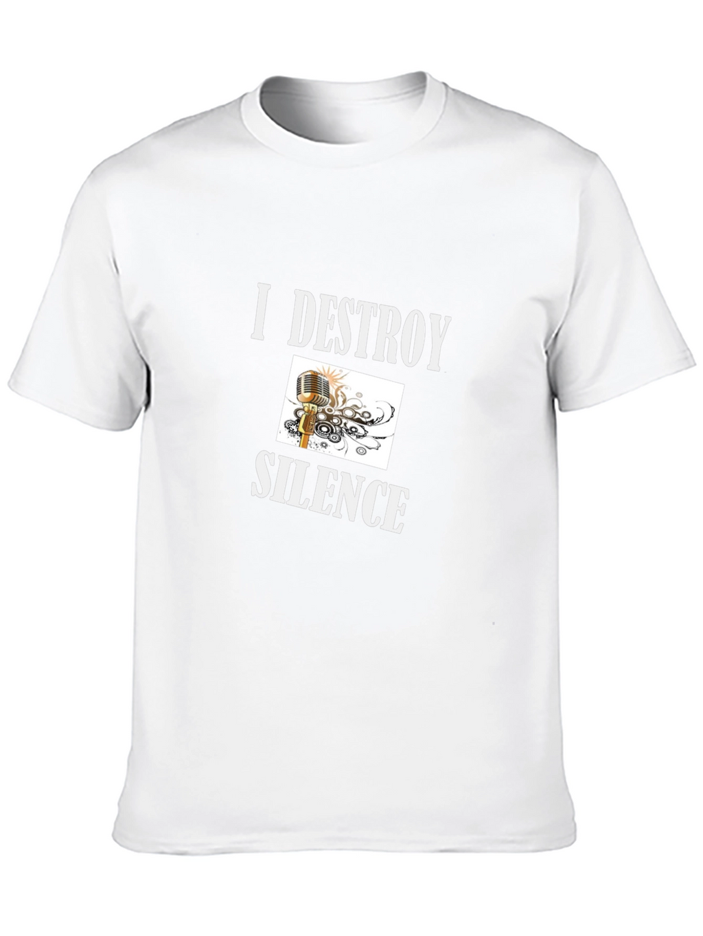 I Destroy Silence Graphic T-Shirt - Black