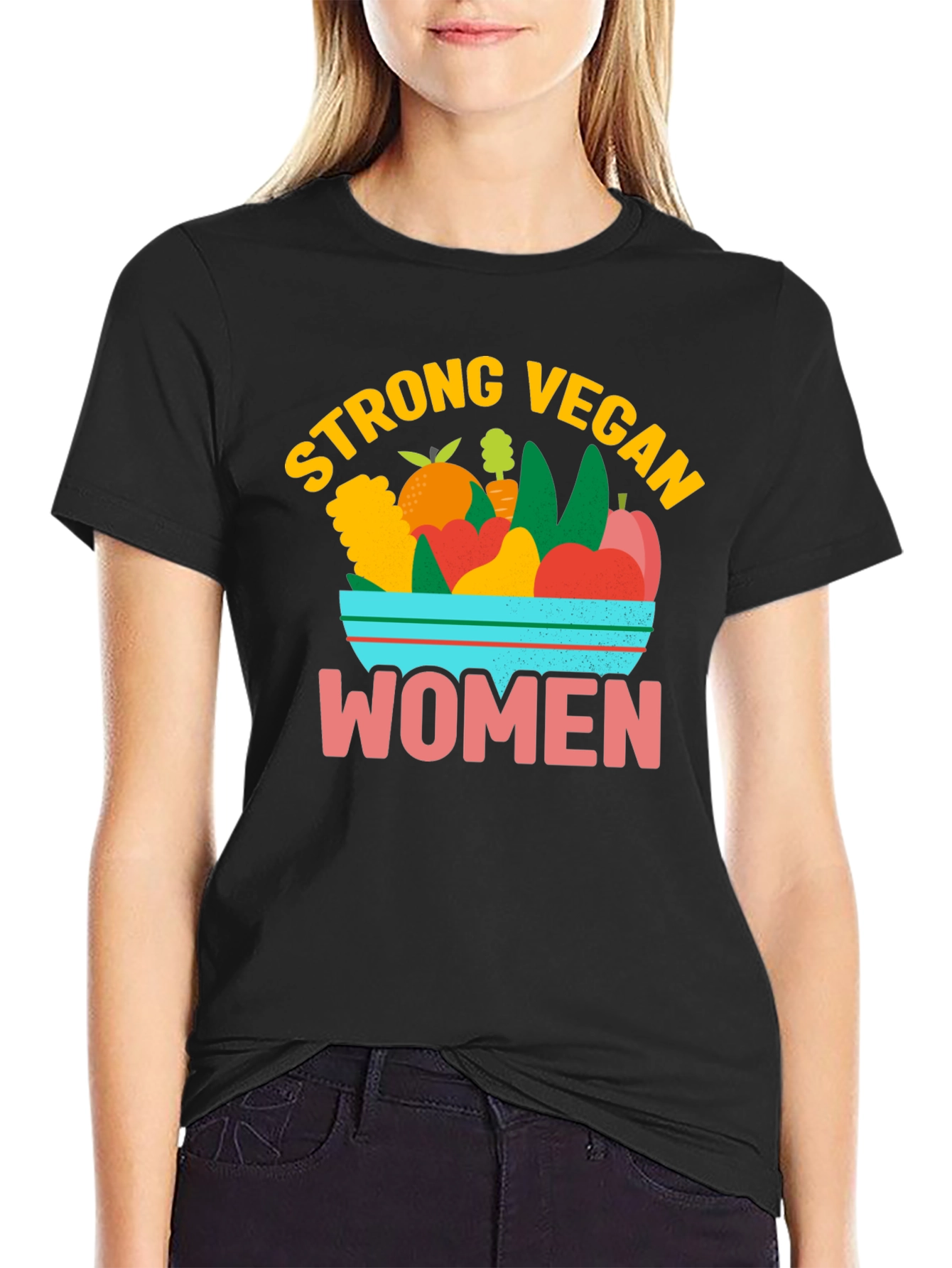 Strong Vegan Women T-Shirt