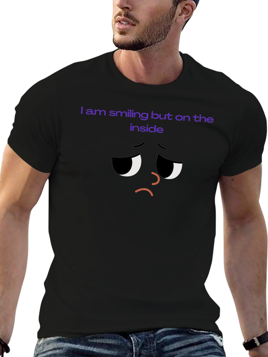 Sad Inside T-Shirt - Unisex Comfort