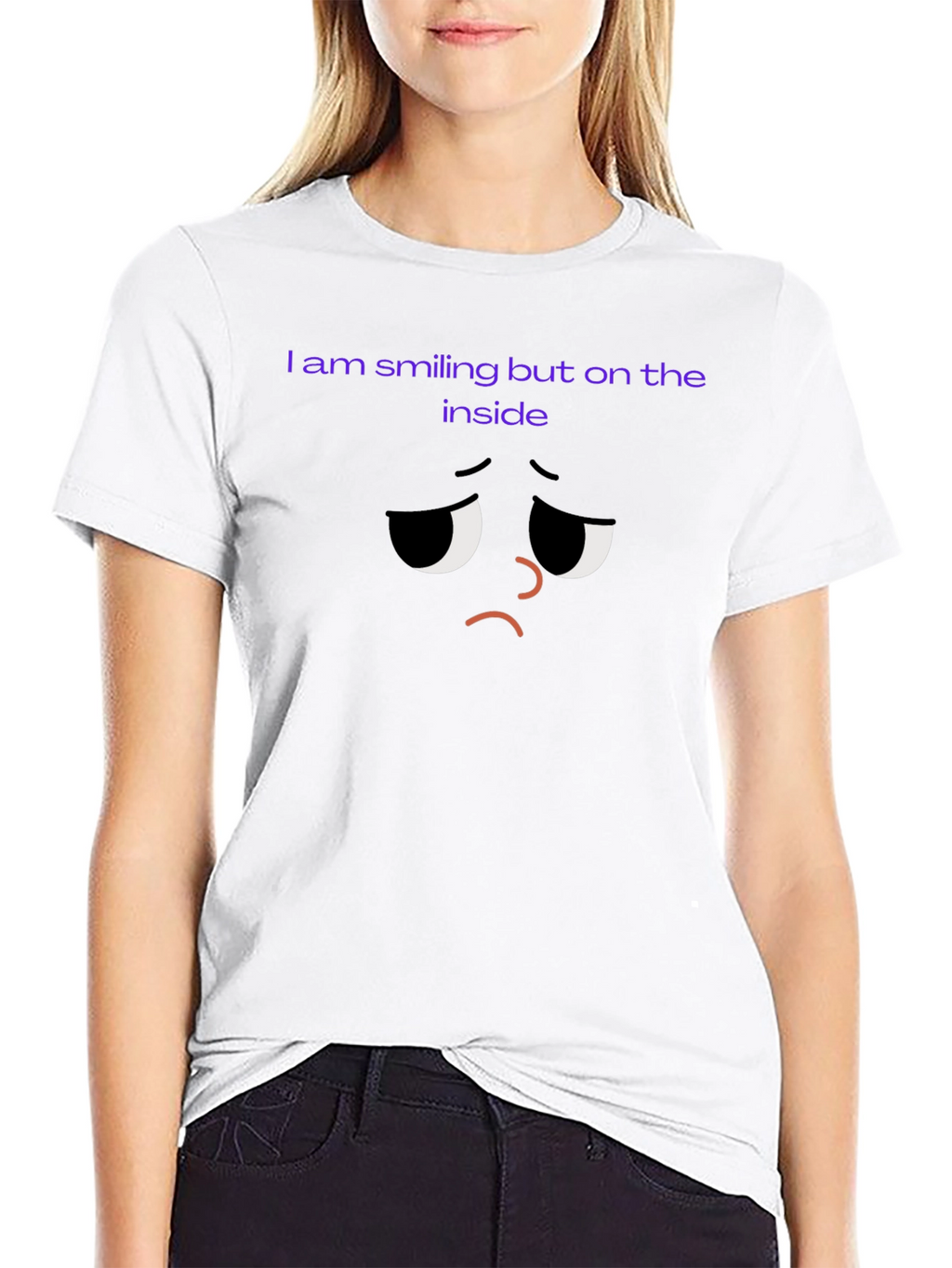 Sad Inside T-Shirt - Unisex Comfort