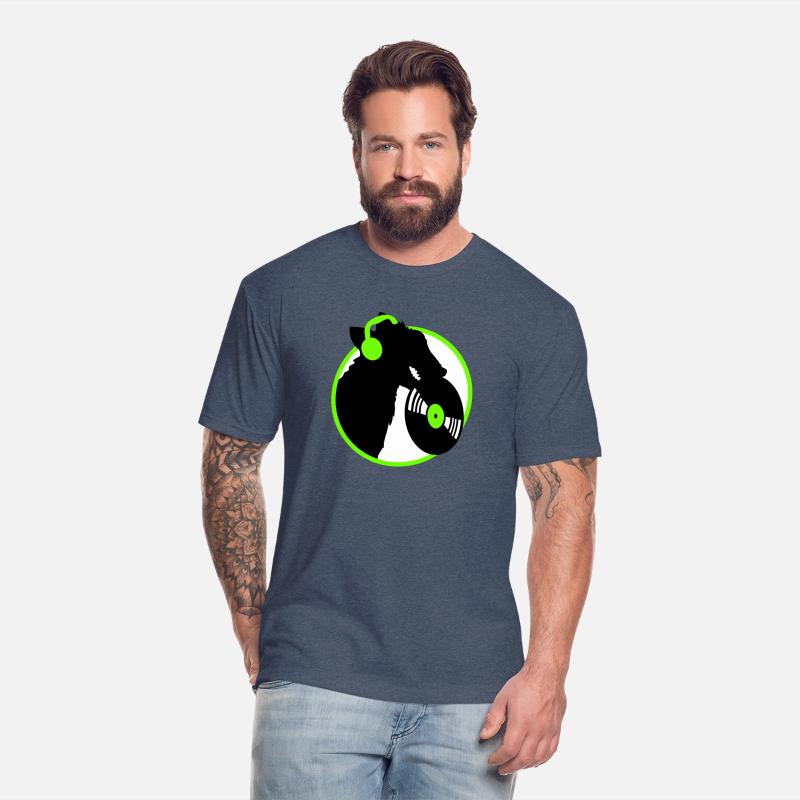 Dog DJ Music Club Disco Vinyl Record Plate Party