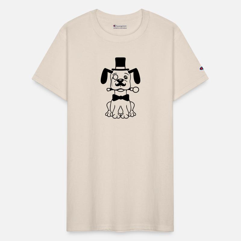 Dog Mr. Sir Top Hat Monocle Glasses Rich Gentleman