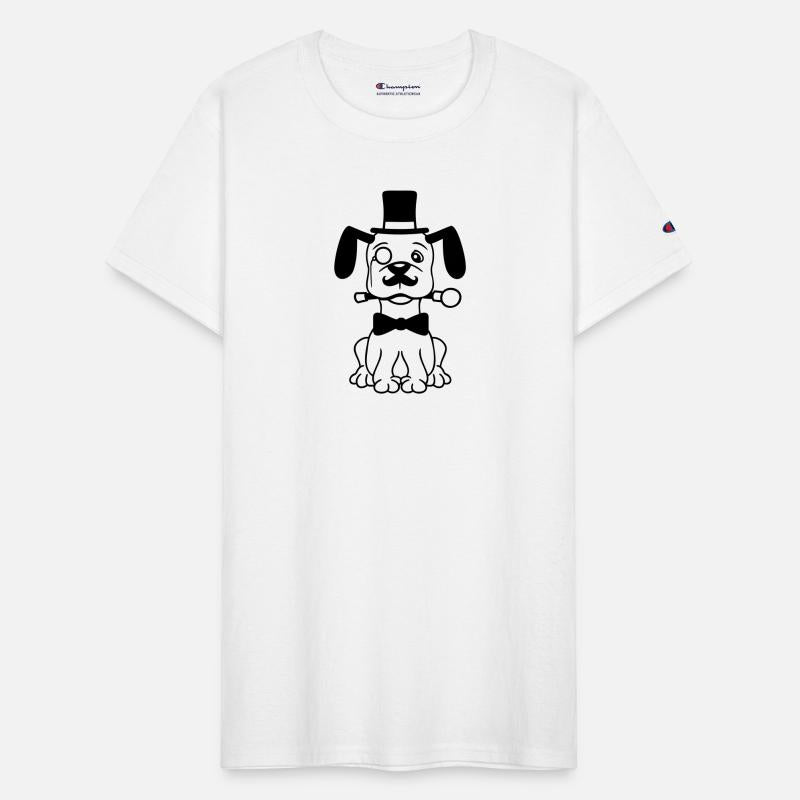 Dog Mr. Sir Top Hat Monocle Glasses Rich Gentleman