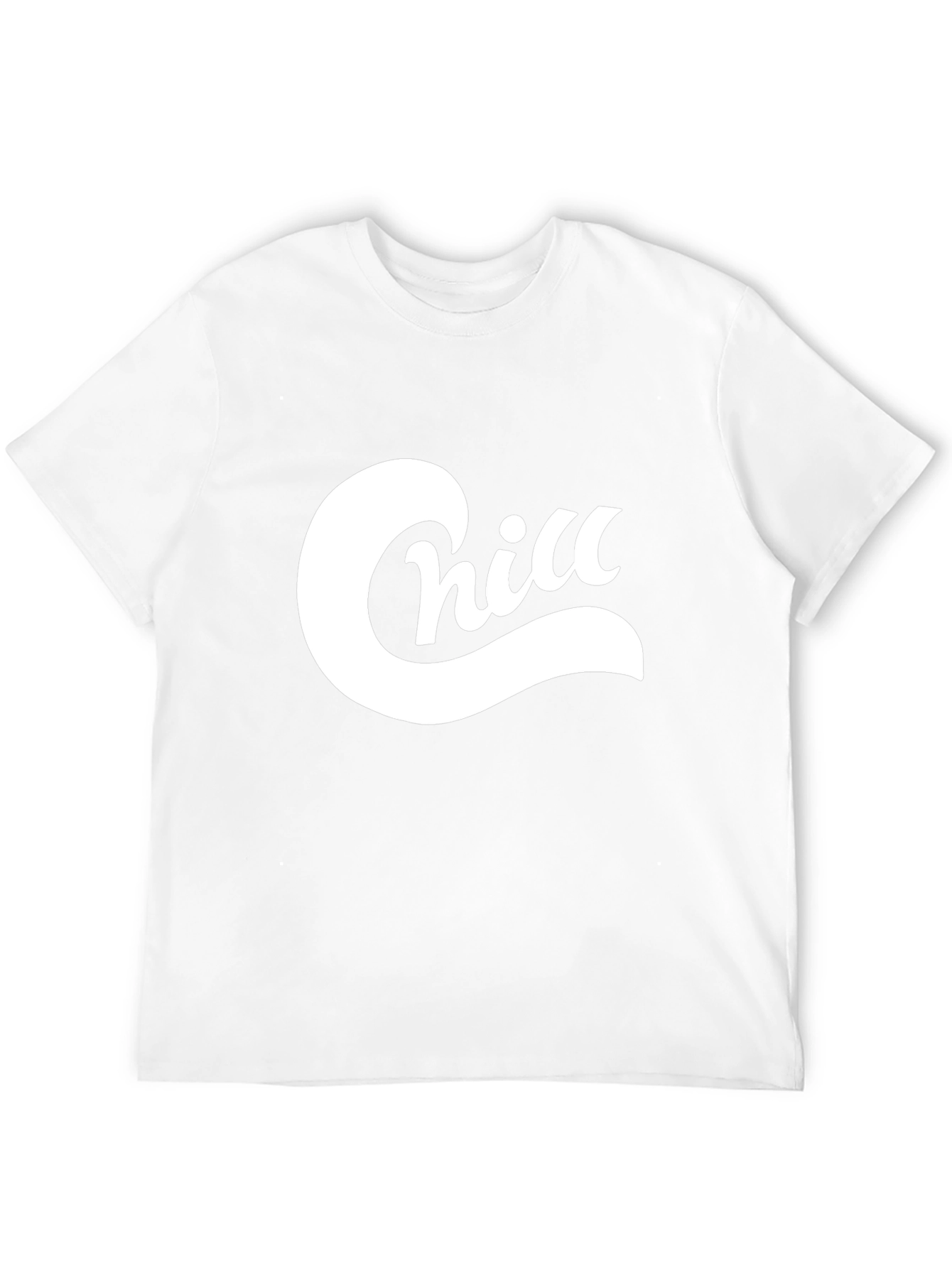 Chill Graphic Tee - Black Cotton Blend Casual T-Shirt