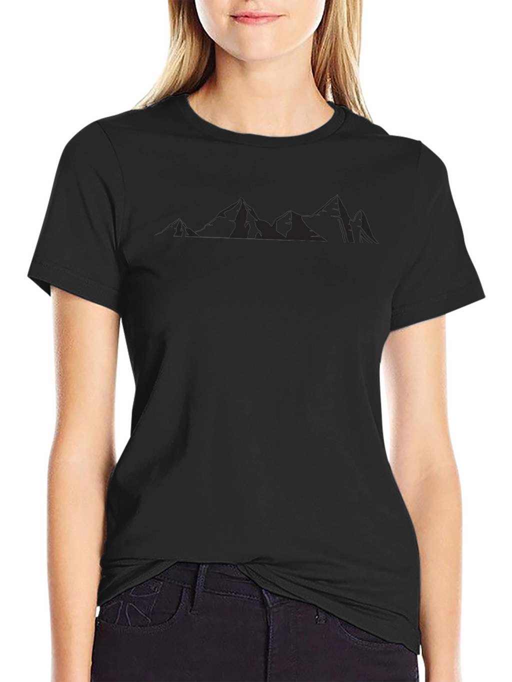 Black Mountain Silhouette Graphic Tee