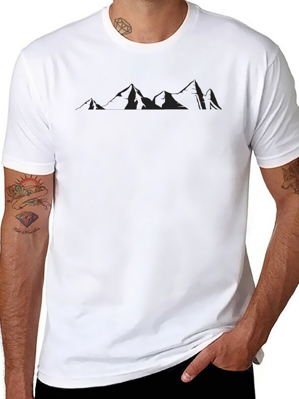 Black Mountain Silhouette Graphic Tee