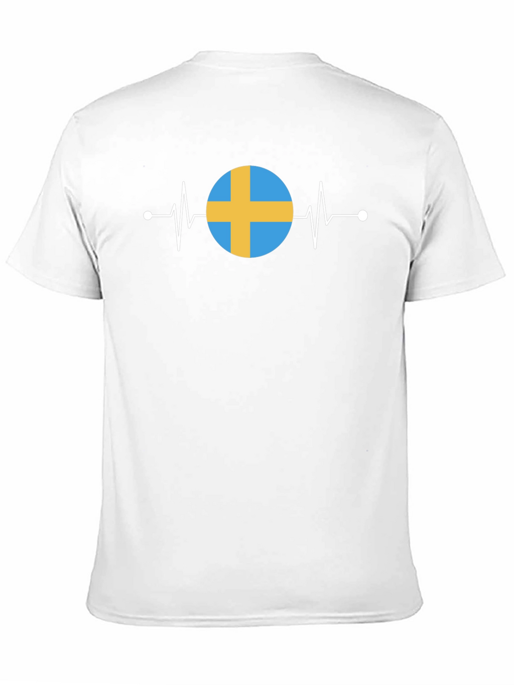 Sweden Flag Heartbeat T-Shirt - Stylish National Pride!