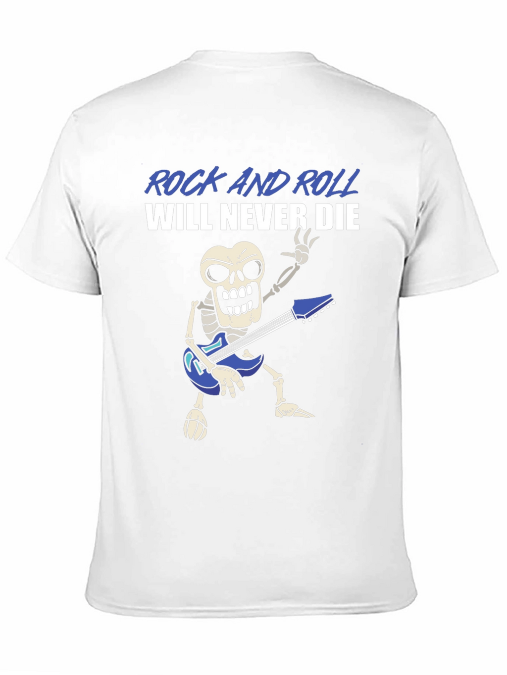 Rock and Roll Skeleton Graphic T-Shirt
