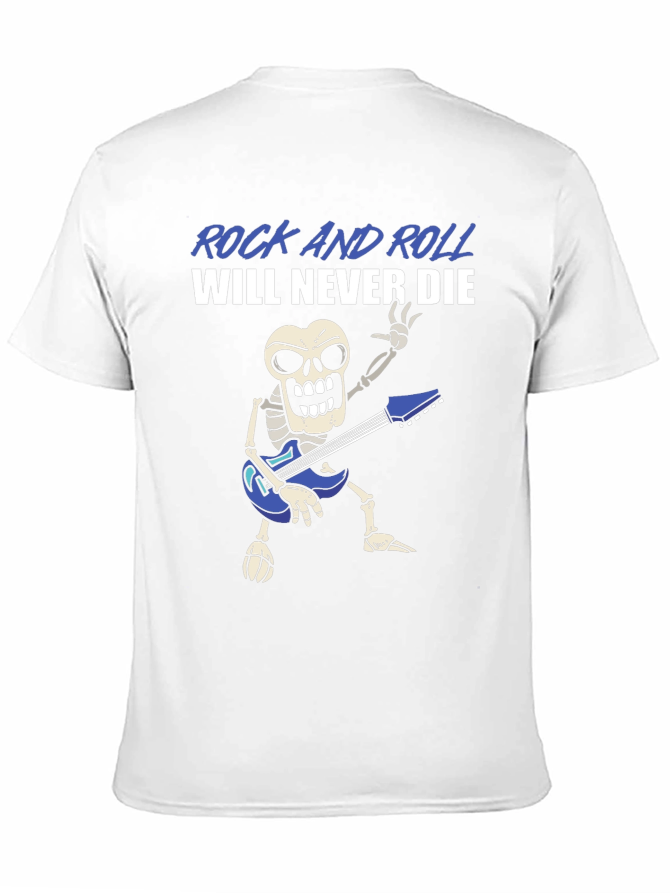 Rock and Roll Skeleton Graphic T-Shirt